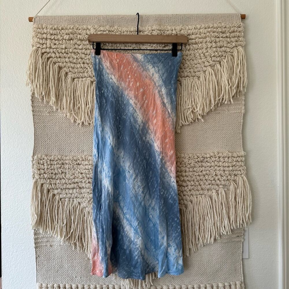 RTR Now Tie Dye Midi Slip Skirt